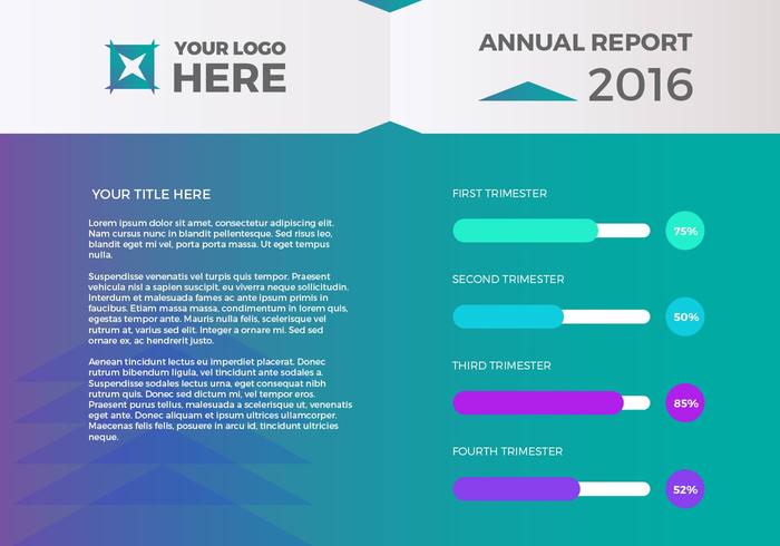 Free Annual Report Vector Presentation 1