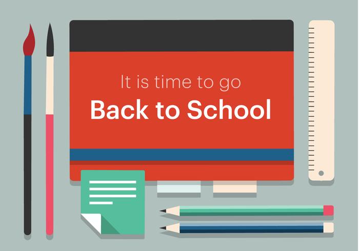 Free Back to School Vector Illustration