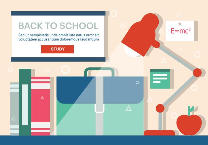 Free Back to School Vector Illustration Free Back to School Vector Illustration
