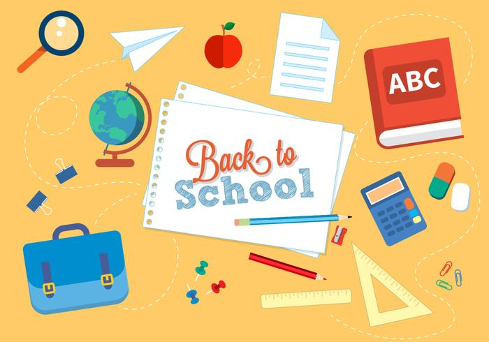 Free Back to School Vector Illustration Free Back to School Vector Illustration
