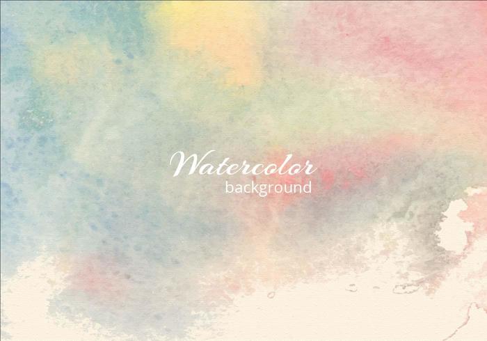 Vector Soft Watercolor Blue Background