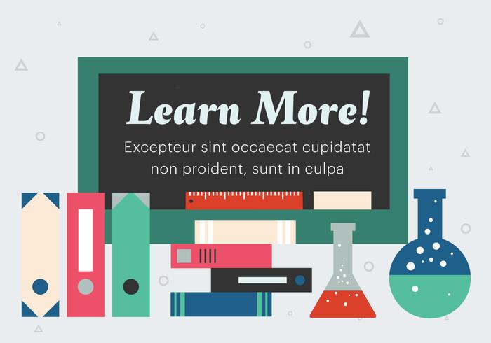 Free Flat Education Vector Illustration Free Flat Education Vector Illustration