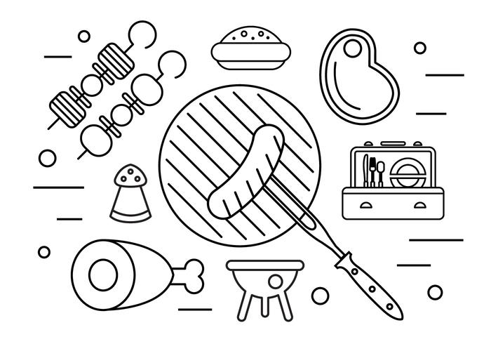 Family Picnic Illustration in Vector Family Picnic Illustration in Vector