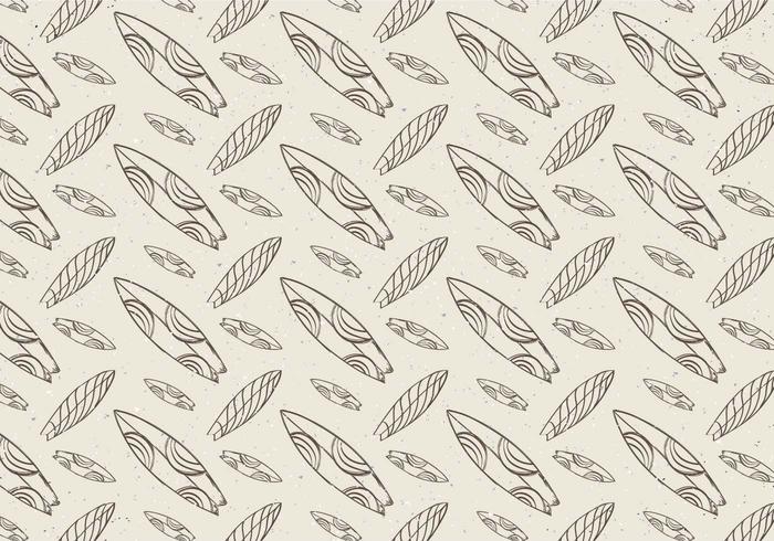 Free Vector Hand-Drawn Surfing Boards Seamless Pattern
