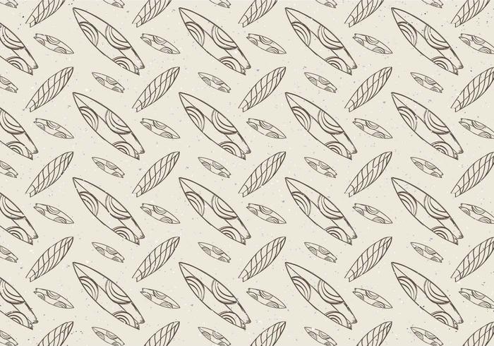 Free Vector Hand-Drawn Surfing Boards Seamless Pattern