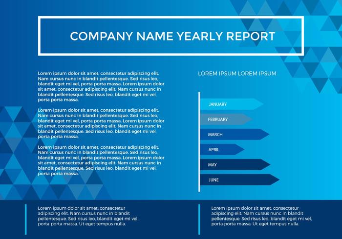 Free Annual Report Vector Presentation 8