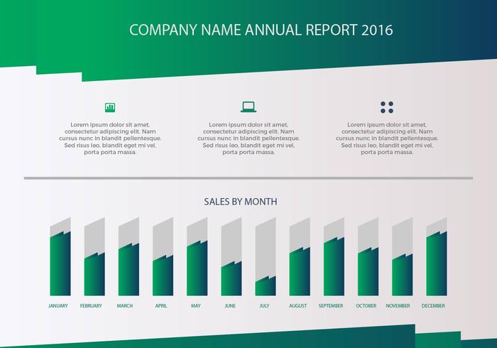 Free Annual Report Vector Presentation 3