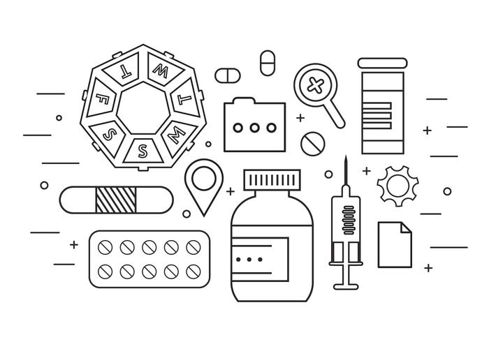 Medicine Icons in Vector