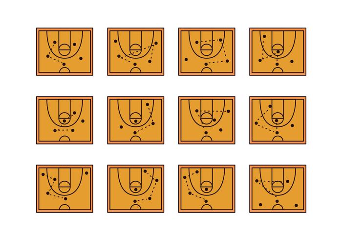 Basket Ball Playbook Icon vector