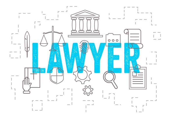 Vector Set of Lawyer Icons