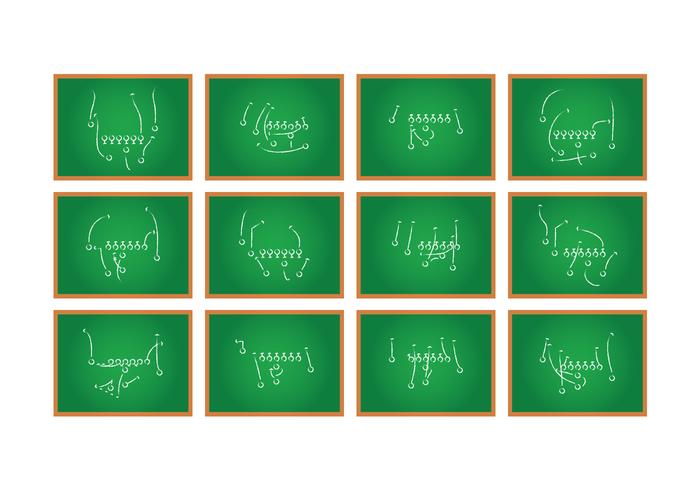 American Football Tactics vector