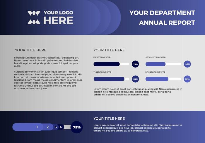 Free Annual Report Vector Presentation 13