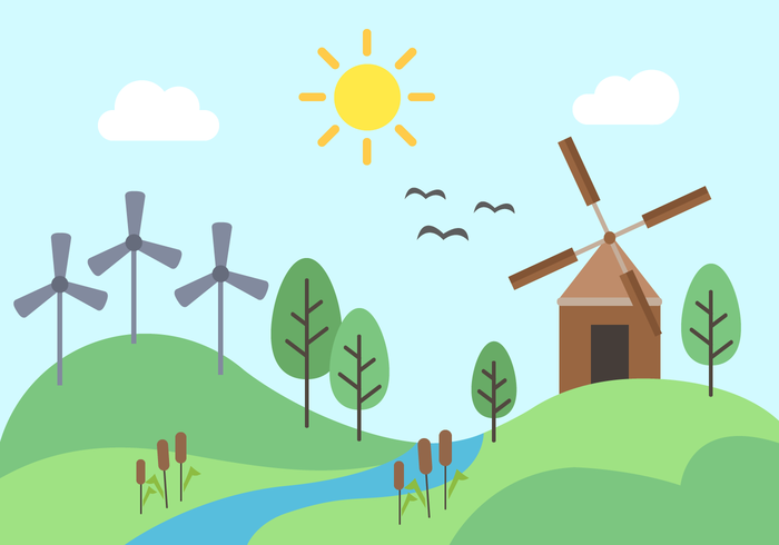 Free Green Energy Vector