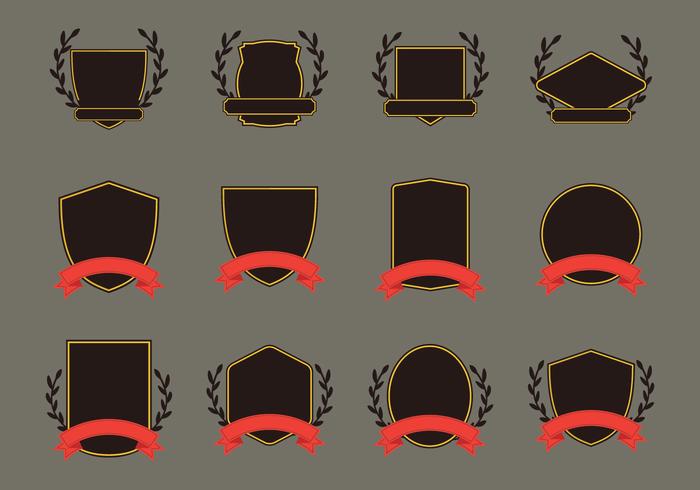 Blason Template Icon Set Blason Template Icon Set