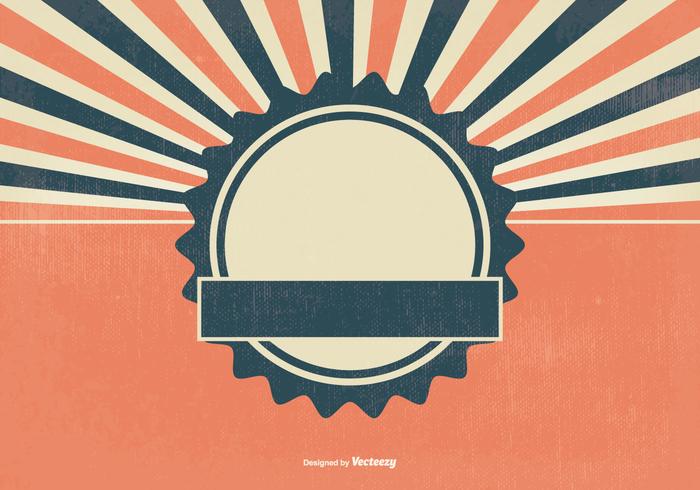 Blank Retro Sunburst Background vector