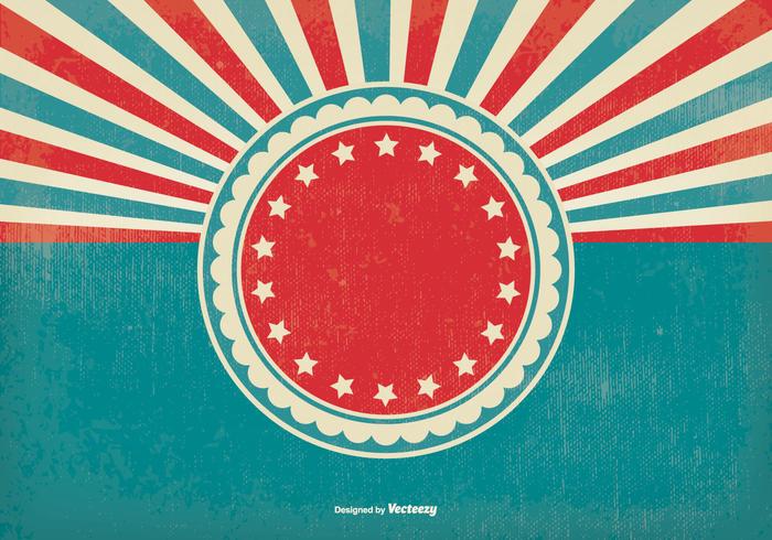 Retro Patriotic Background vector