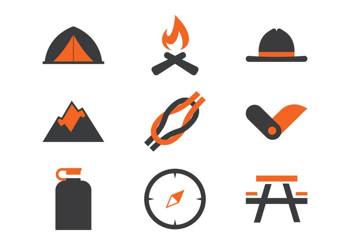 Boy Scout Icons vector