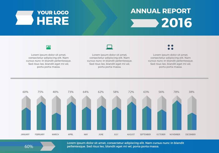 Free Annual Report Vector Presentation 14