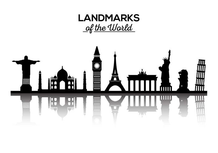Landmarks of the World Vector