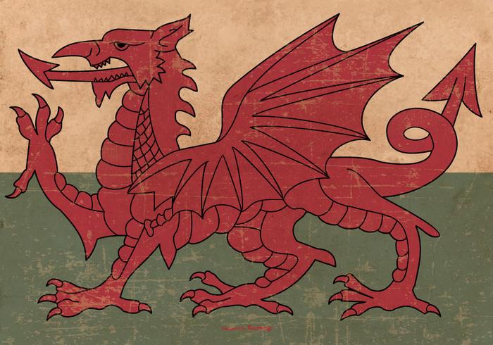 Grunge Flag of Wales Grunge Flag of Wales