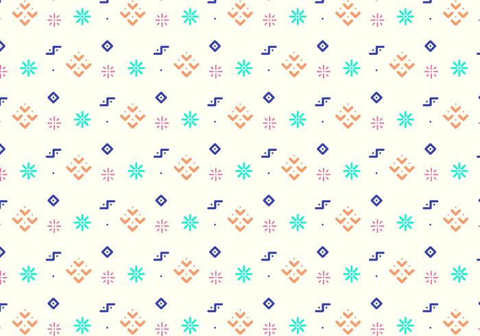 Fun Geometric Shapes Pattern vector