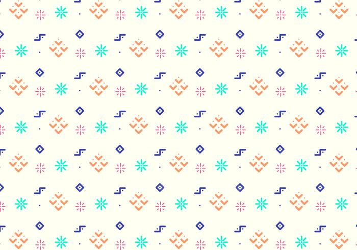 Fun Geometric Shapes Pattern vector