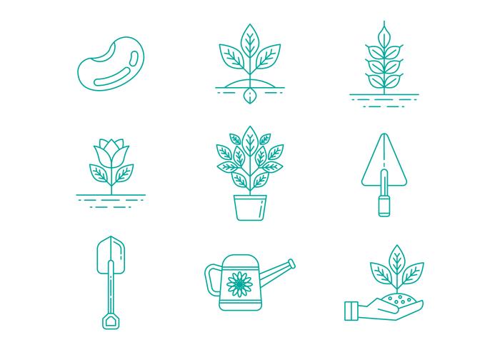 Free Gardening Line Icons Vector Free Gardening Line Icons Vector