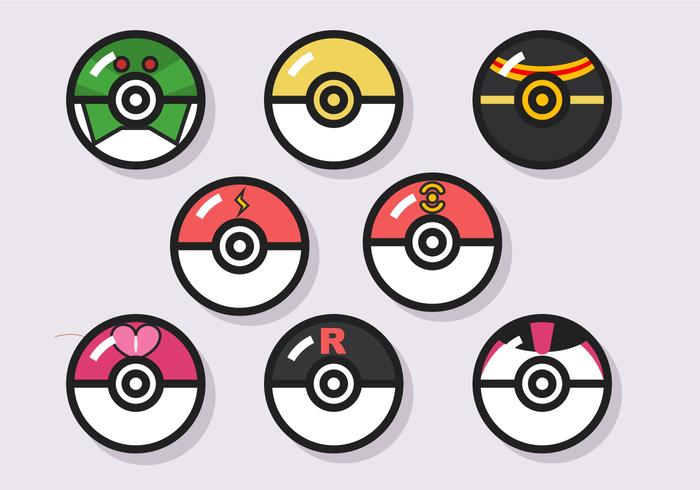 Pokemon Ball Vector Pokemon Ball Vector