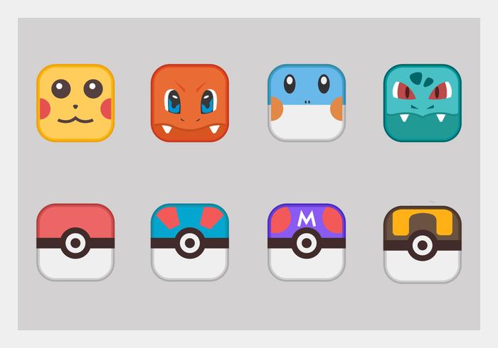 Pokemon Simple Flat Vector Pokemon Simple Flat Vector