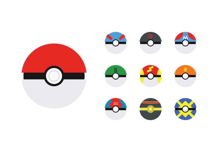 Pokeball icon in gray color Royalty Free Vector Image