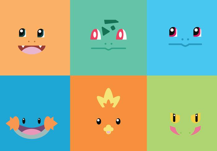 Starter Pokémons I vector