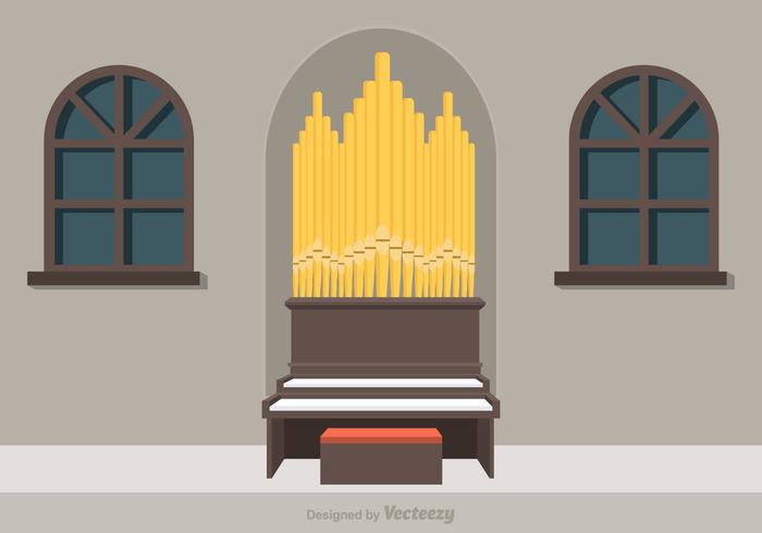 Free Pipe Organ Vector Illustration