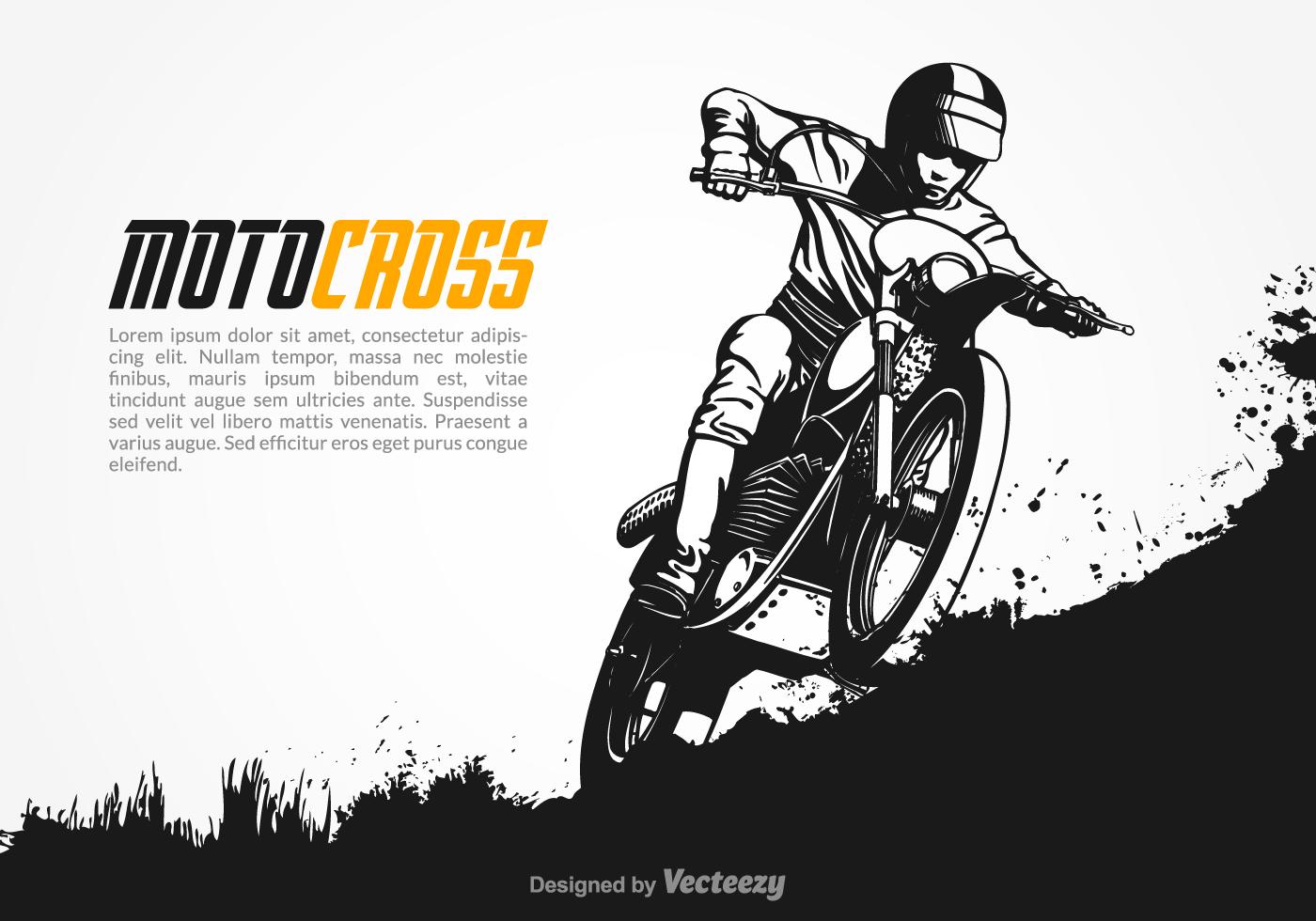 Vector Motocross Illustration 117993 Vector Art at Vecteezy