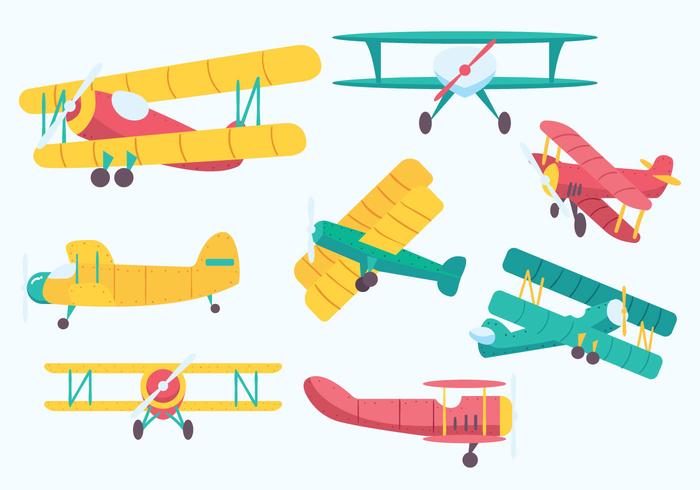 Free Biplane Vector