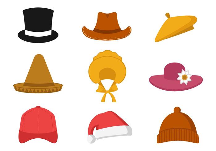 Colección libre de sombrero Vector