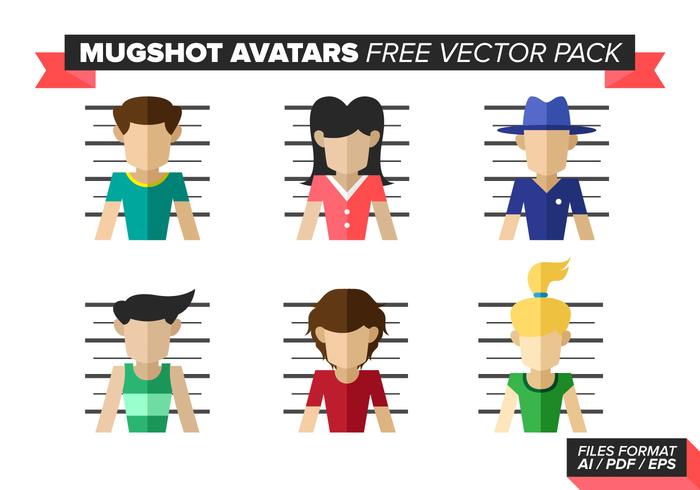 Mugshot Avatars Free Vector Pack Mugshot Avatars Free Vector Pack
