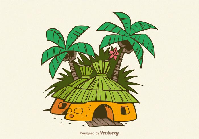 Free Jungle Shack Vector Illustration