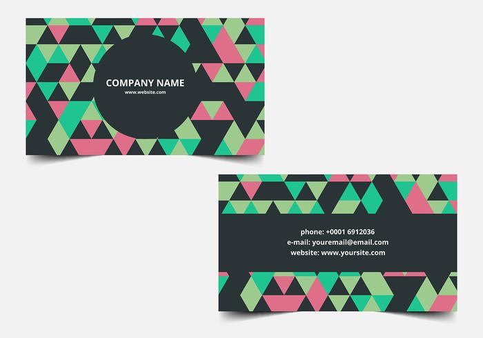 Free vector Colorful Business Card