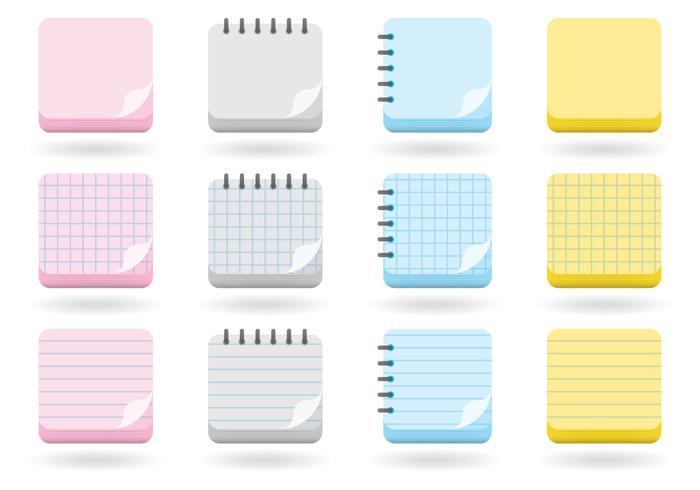 Flip Pages Icons vector