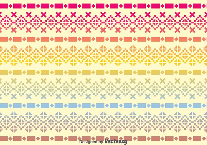 Incas Raibow Pattern vector