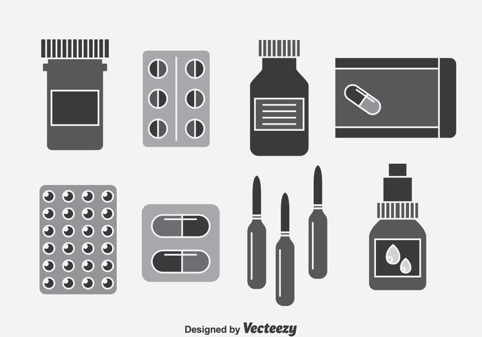 Medicine Box Vector Set