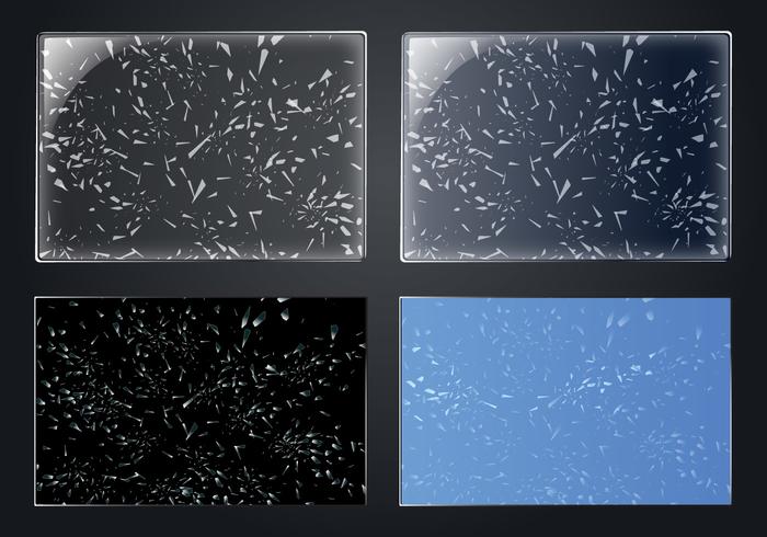 Broken Screen Sindow Glass vector