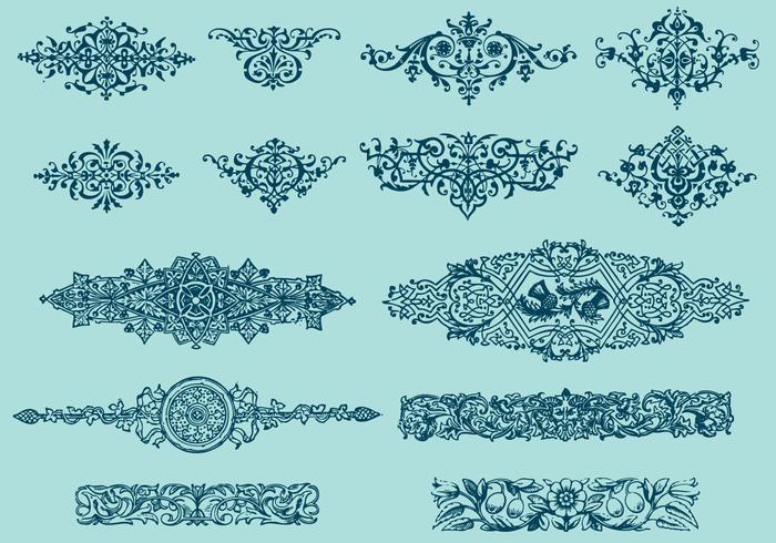 Book Design Ornaments vector