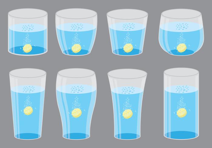 Effervescent Symbols In Glass   vector