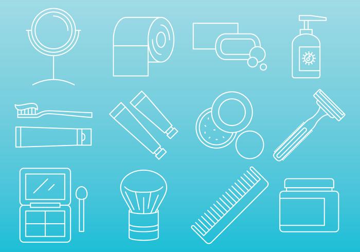 Beauty And Hygiene Icons vector