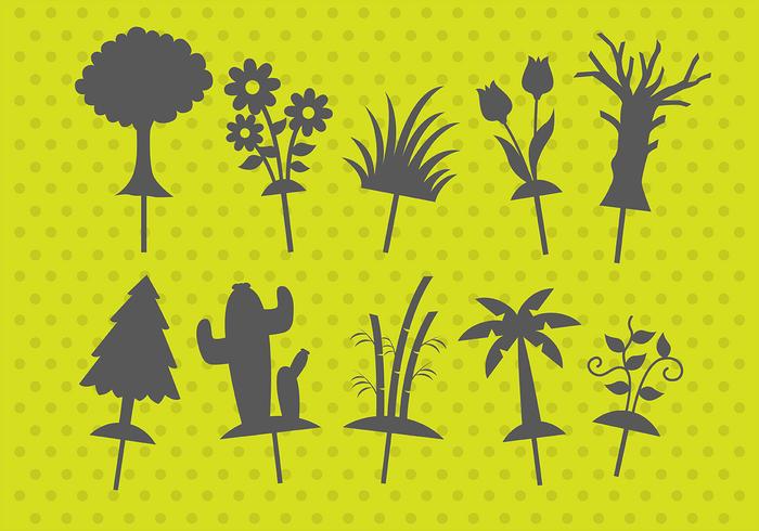 Plant Shadow Puppets vector