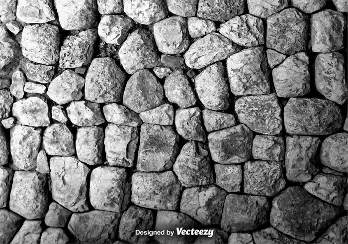 Vector Texture Of A Wall Of Rocks