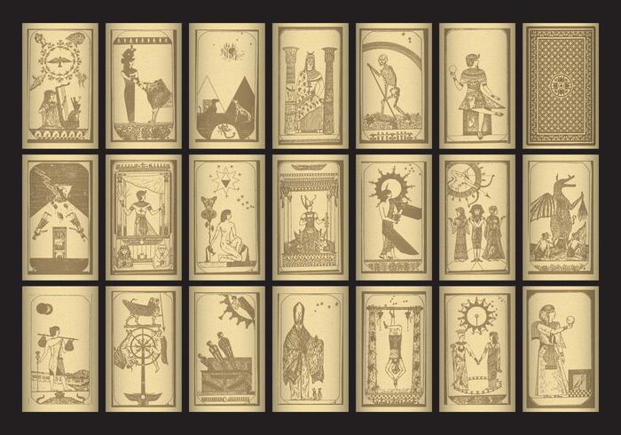 Tarot de Egipto vector