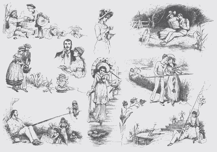 Vintage English Illustrations Vintage English Illustrations