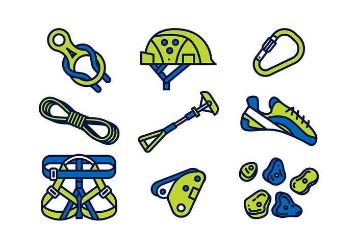 CLIMBING WALL EQUIPMENT VECTOR